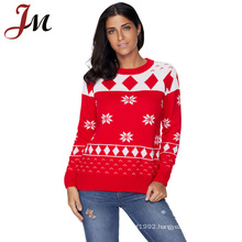 High quality in-stock christmas knitwear wholesale hot christmas items for lady christmas wear